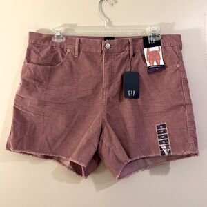 NWT GAP Pink Corduroy Shorts - Size 16